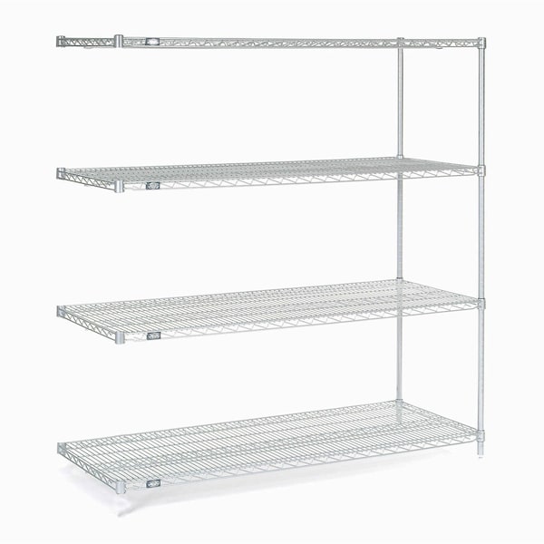 Nexel Wire Shelving Add-On, Poly-Z-Brite, 72W x 14D x 86H A14728Z - main
